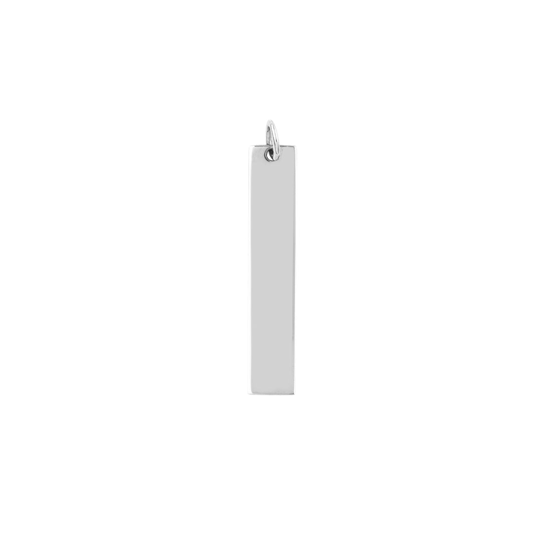 Long Vertical Bar Engravable Charm