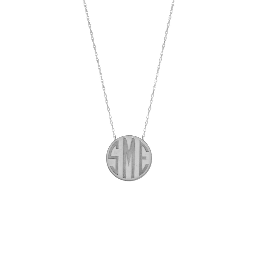 Personalization Small Block Monogram Necklace