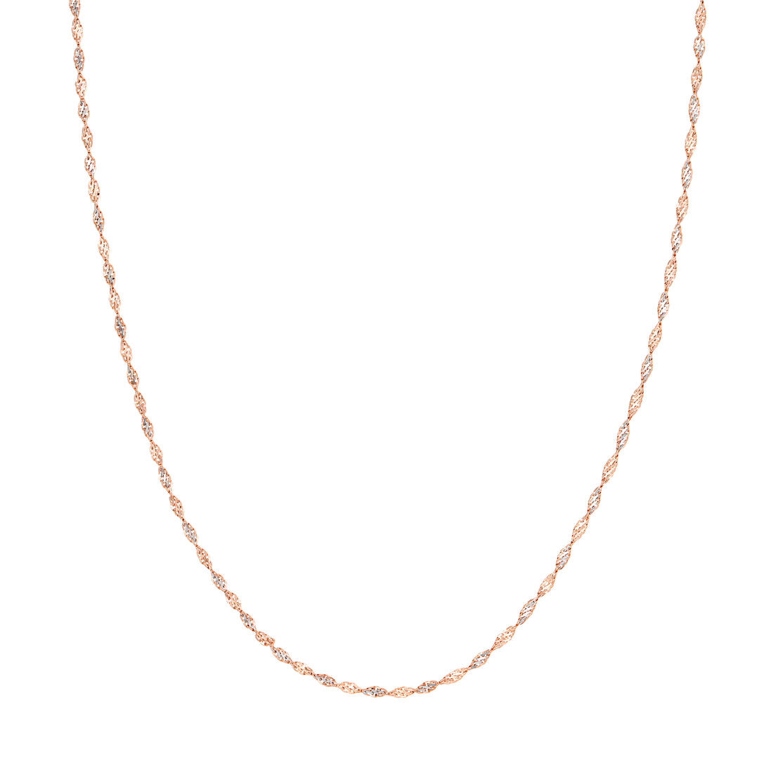 2.10mm Rose/White Dorica Chain