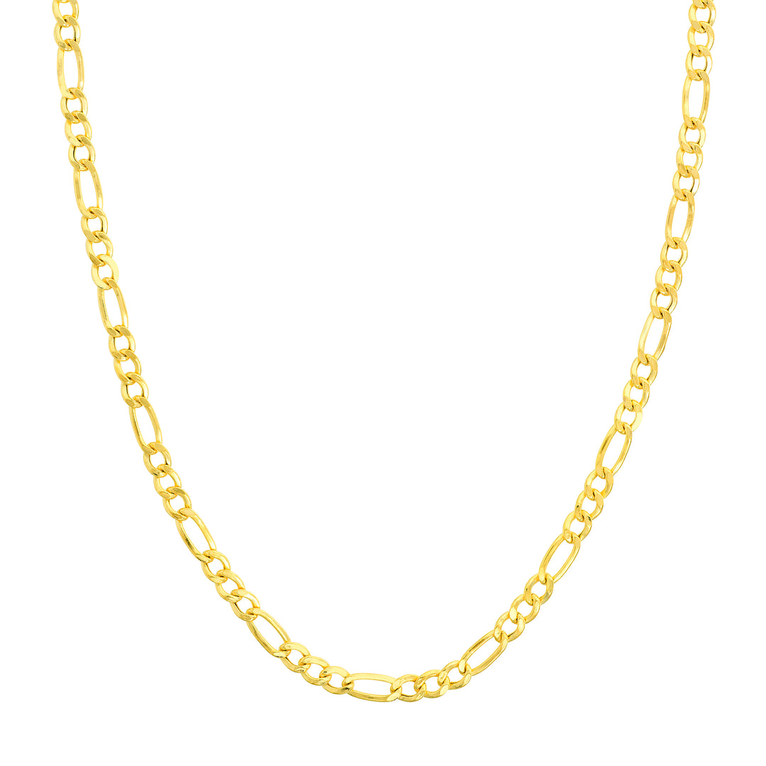 4.90mm Hollow Cuban Figaro Chain