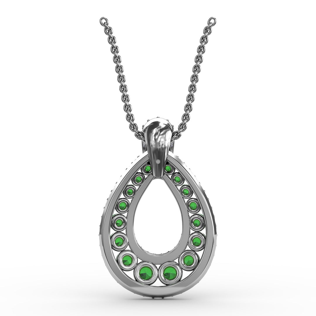 Steal The Spotlight Emerald and Diamond Pendant