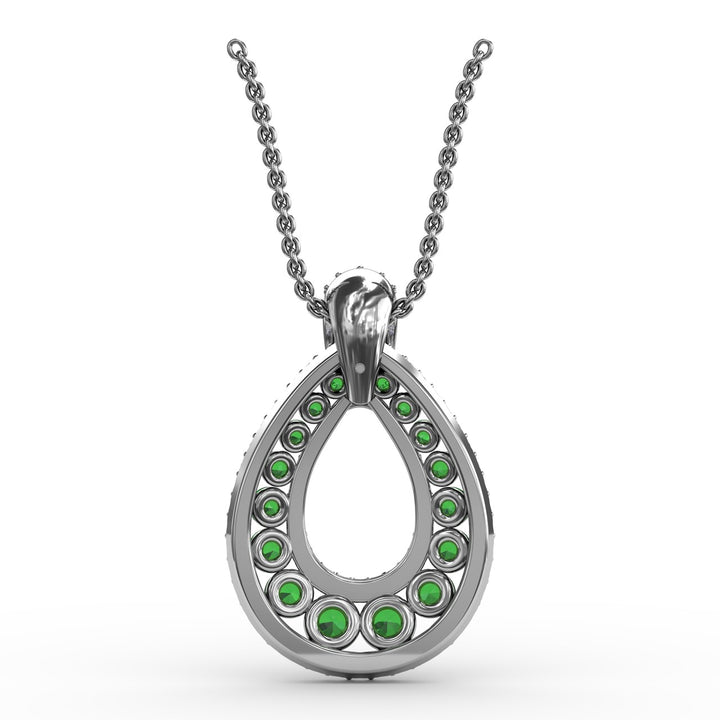 Steal The Spotlight Emerald and Diamond Pendant