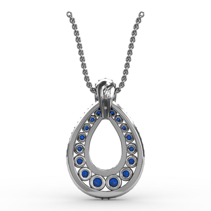 Steal The Spotlight Sapphire and Diamond Pendant