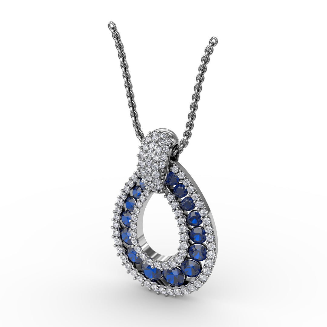 Steal The Spotlight Sapphire and Diamond Pendant