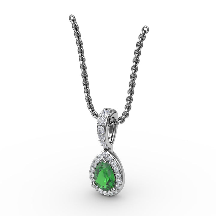 Statement Emerald and Diamond Pendant