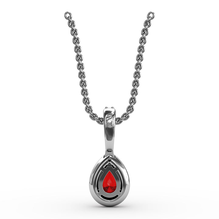 Statement Ruby and Diamond Pendant