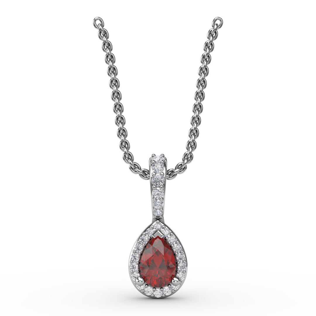 Statement Ruby and Diamond Pendant