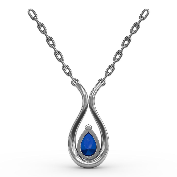 Feel The Love Sapphire and Diamond Pendant