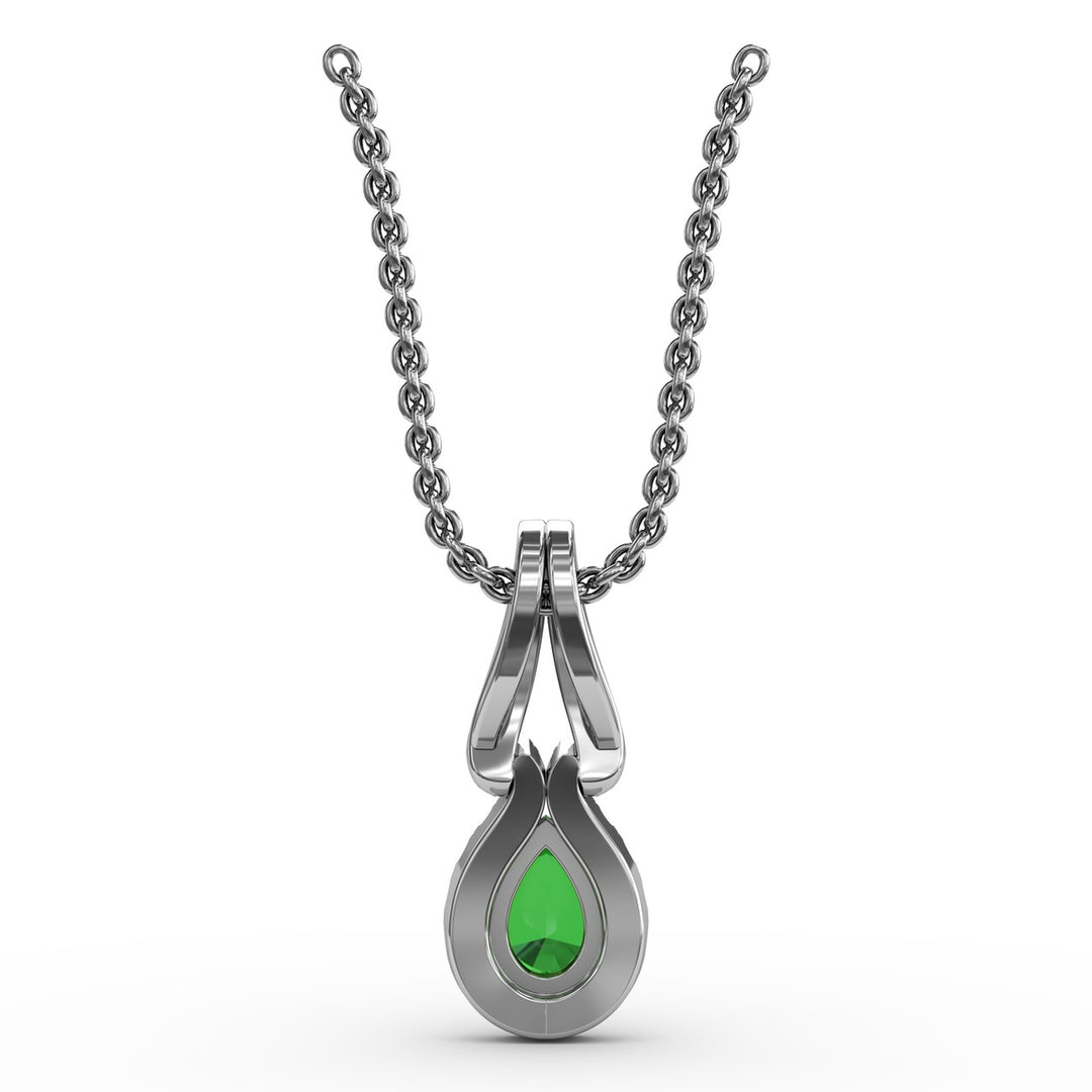 Make A Statement Emerald and Diamond Pendant