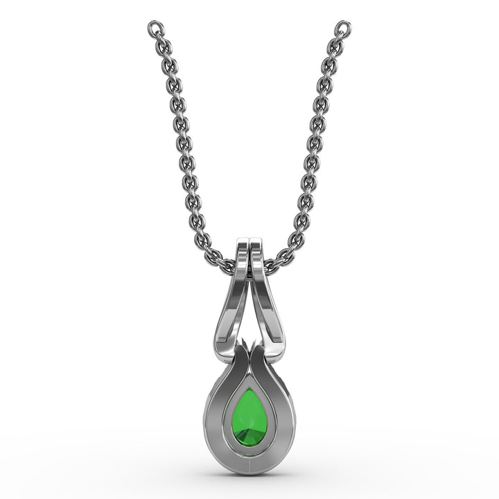 Make A Statement Emerald and Diamond Pendant