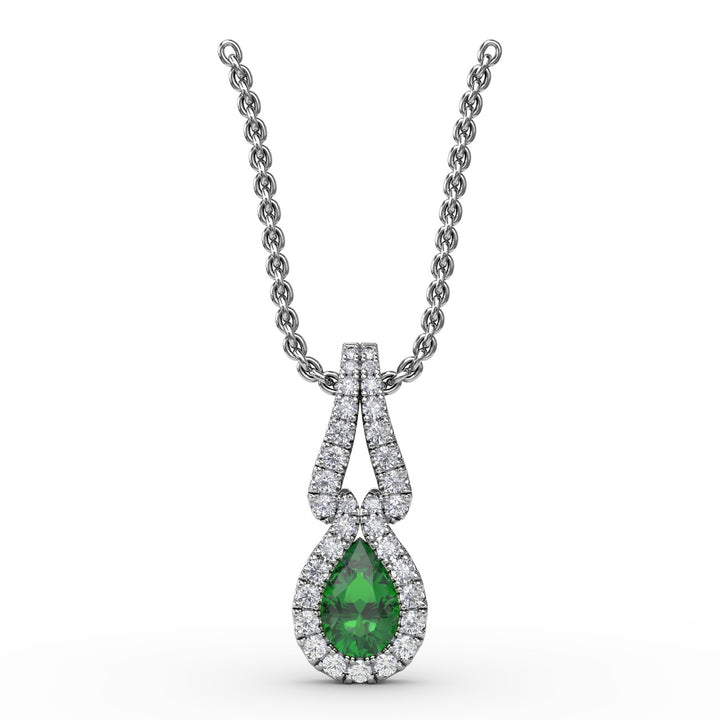 Make A Statement Emerald and Diamond Pendant