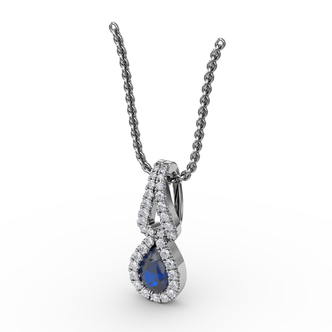 Make A Statement Sapphire and Diamond Pendant