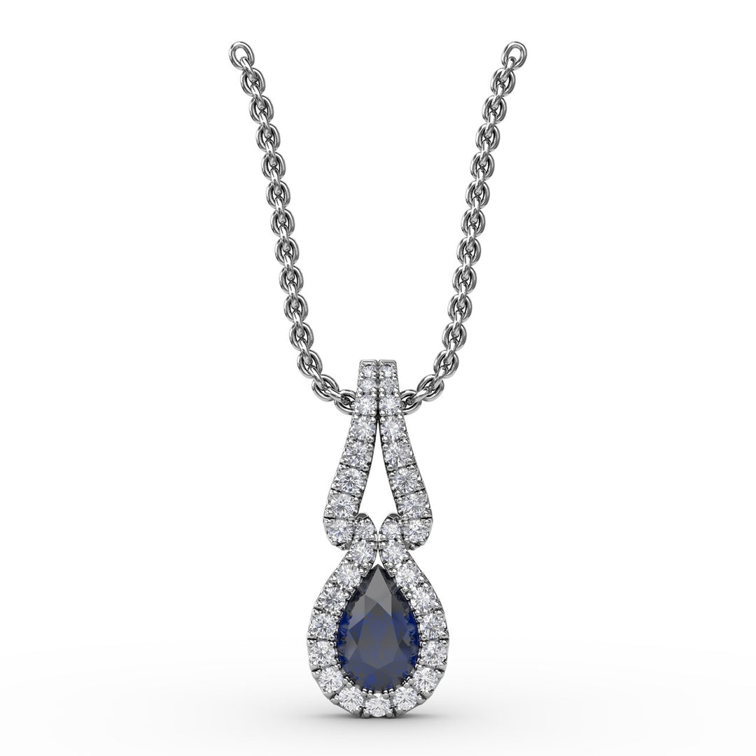 Make A Statement Sapphire and Diamond Pendant