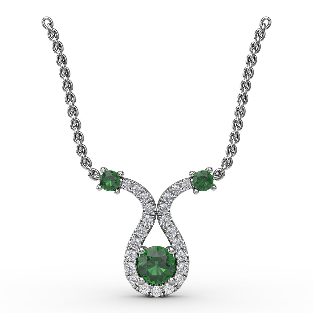 Full of Life Emerald and Diamond Pendant