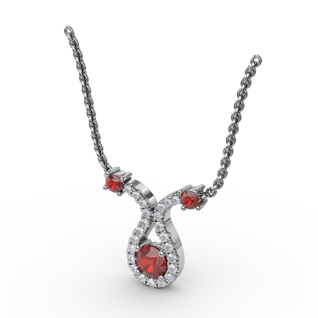 Full of Life Ruby and Diamond Pendant