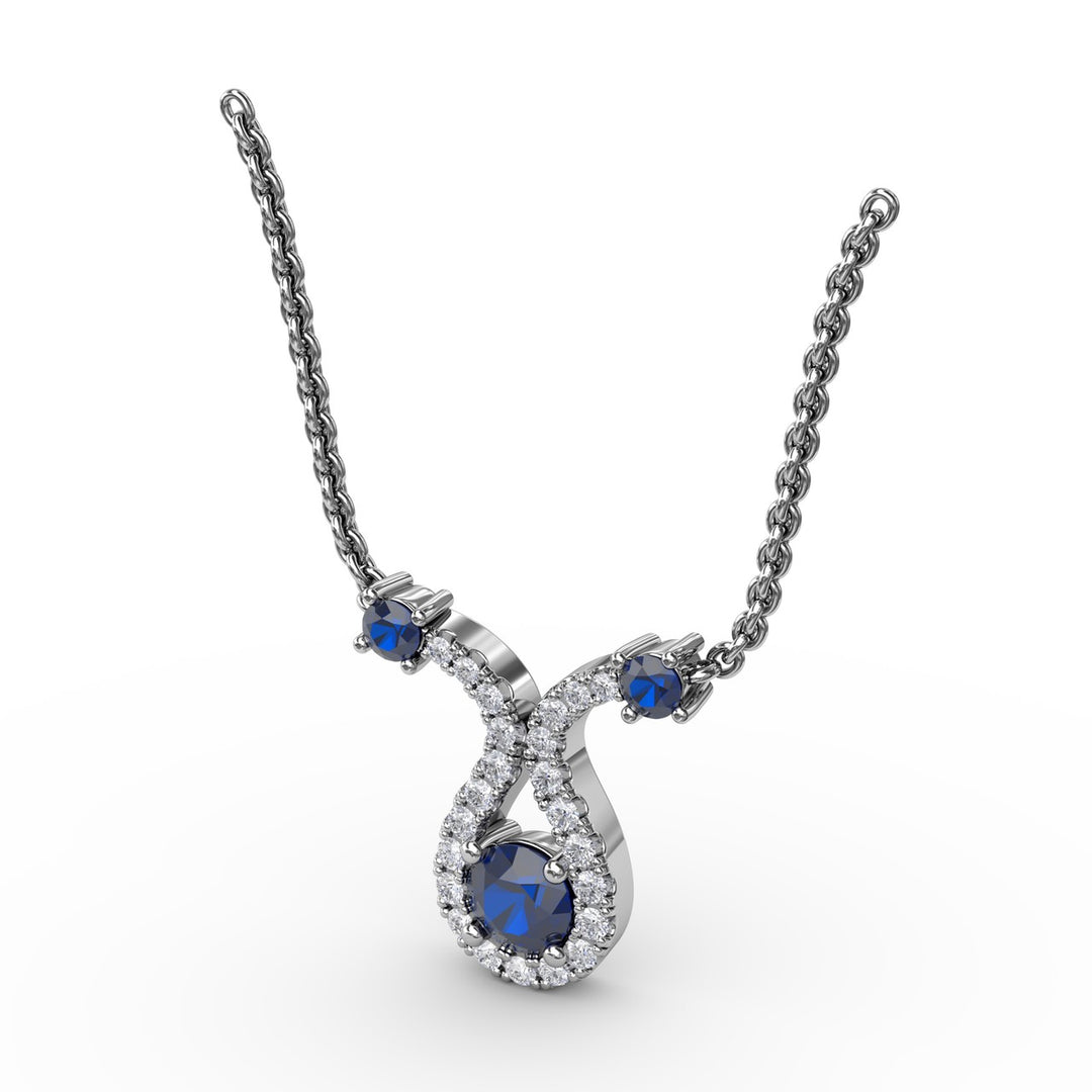 Full of Life Sapphire and Diamond Pendant