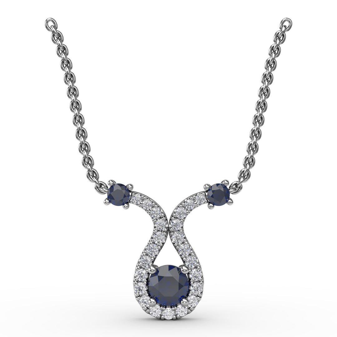 Full of Life Sapphire and Diamond Pendant