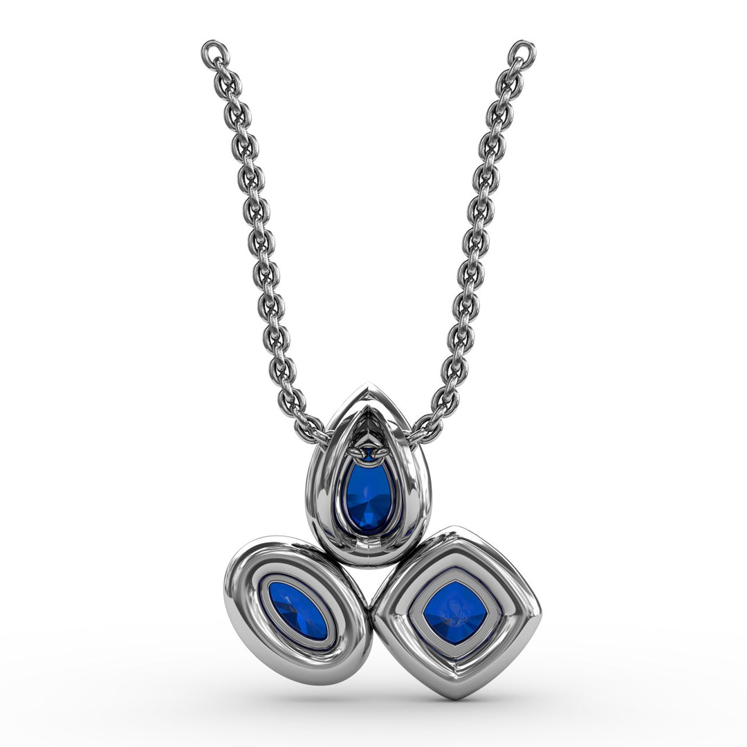 Never Dull Your Shine Sapphire and Diamond Pendant