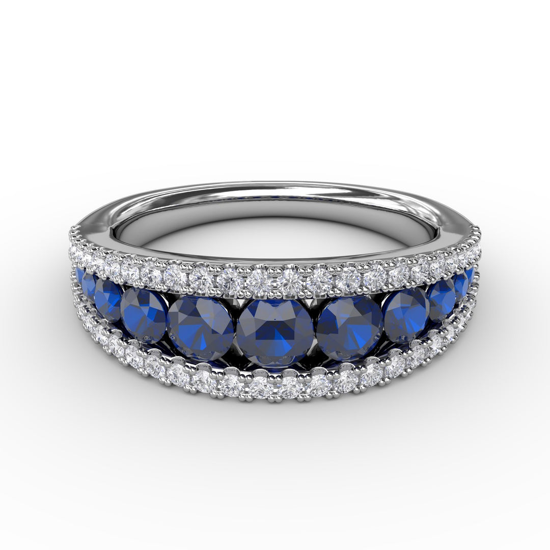 Walk This Way Sapphire and Diamond Ring