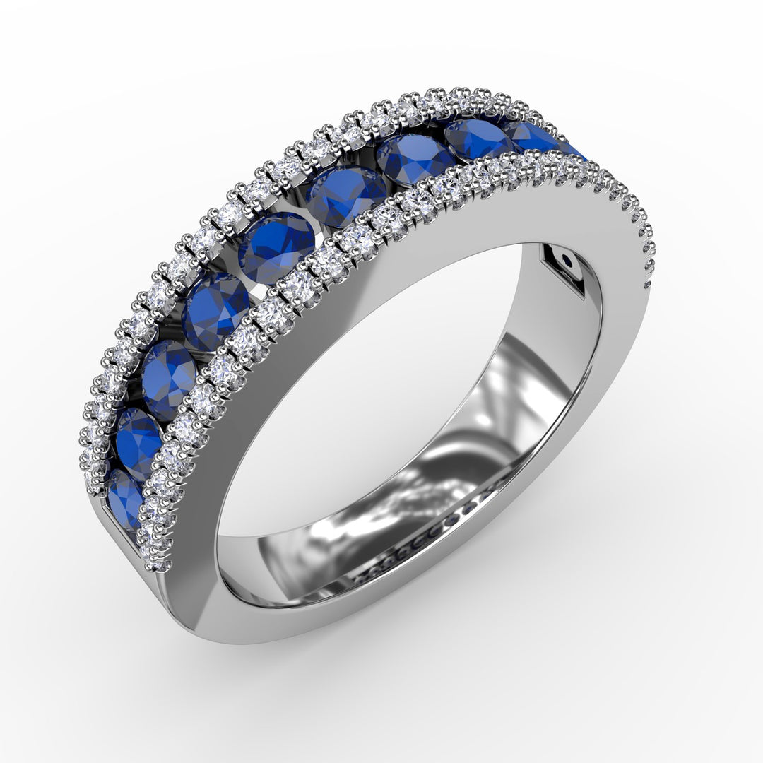 Destined To Be Sapphire and Diamond Ring