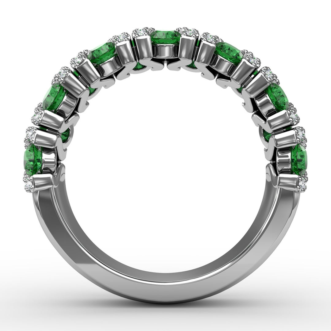 Make A Statement Emerald And Diamond Ring