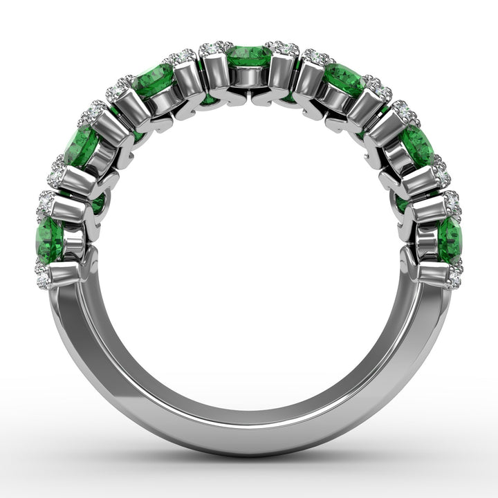 Make A Statement Emerald And Diamond Ring