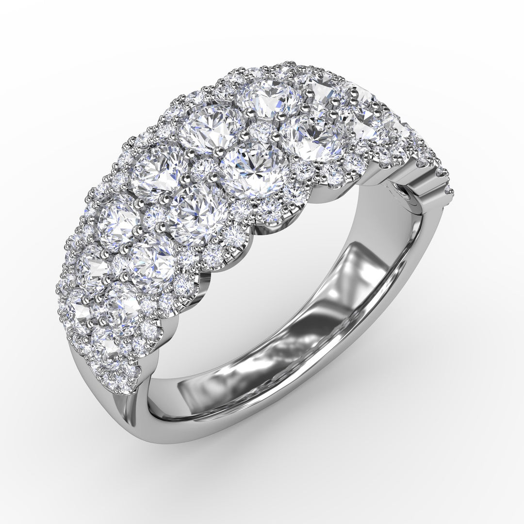 Get Sentimental Diamond Double Row Ring