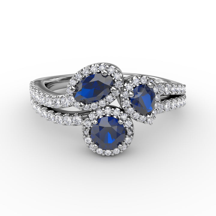 Feel The Elegance Sapphire and Diamond Ring