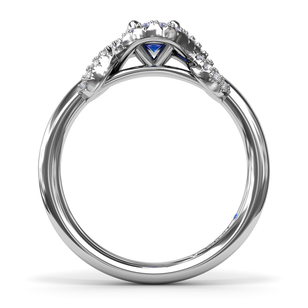 Love Knot Sapphire Ring