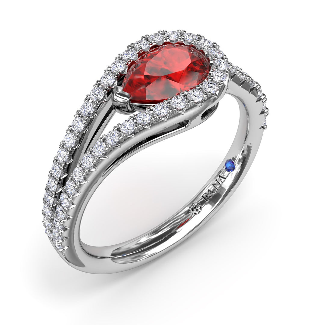 Ruby and Diamond Wrap Ring