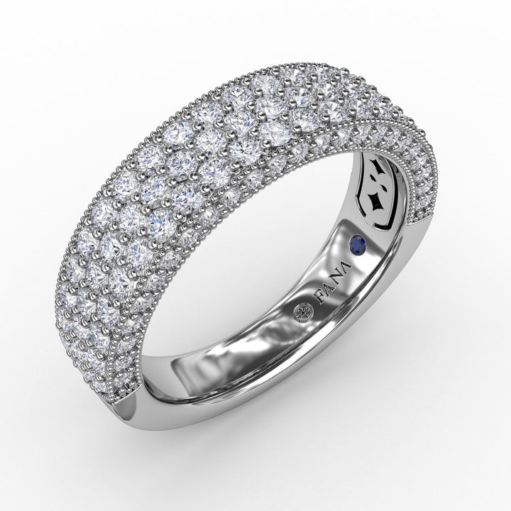 Multi-Row Pave Diamond Band