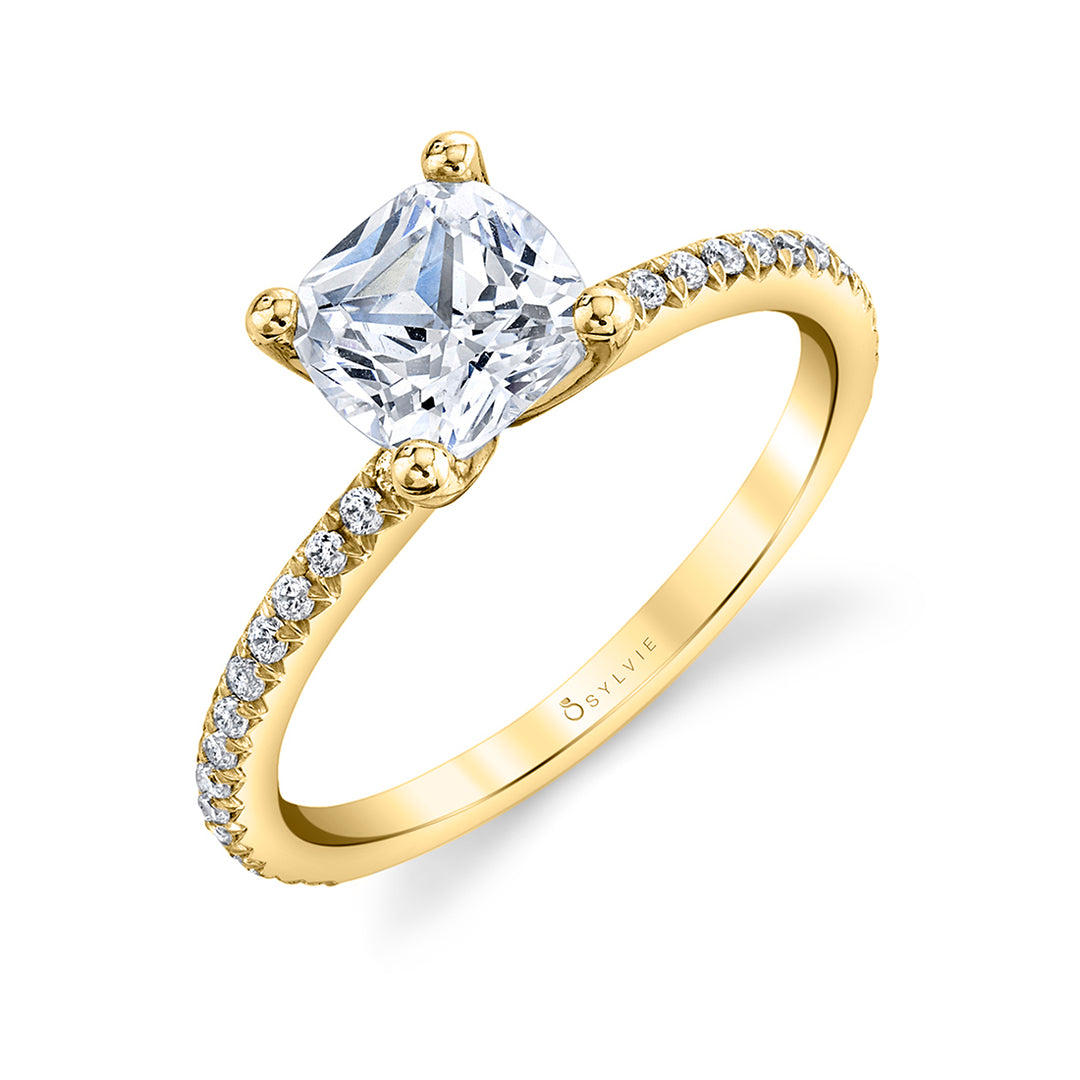 Cushion Cut Classic Engagement Ring - Adorlee