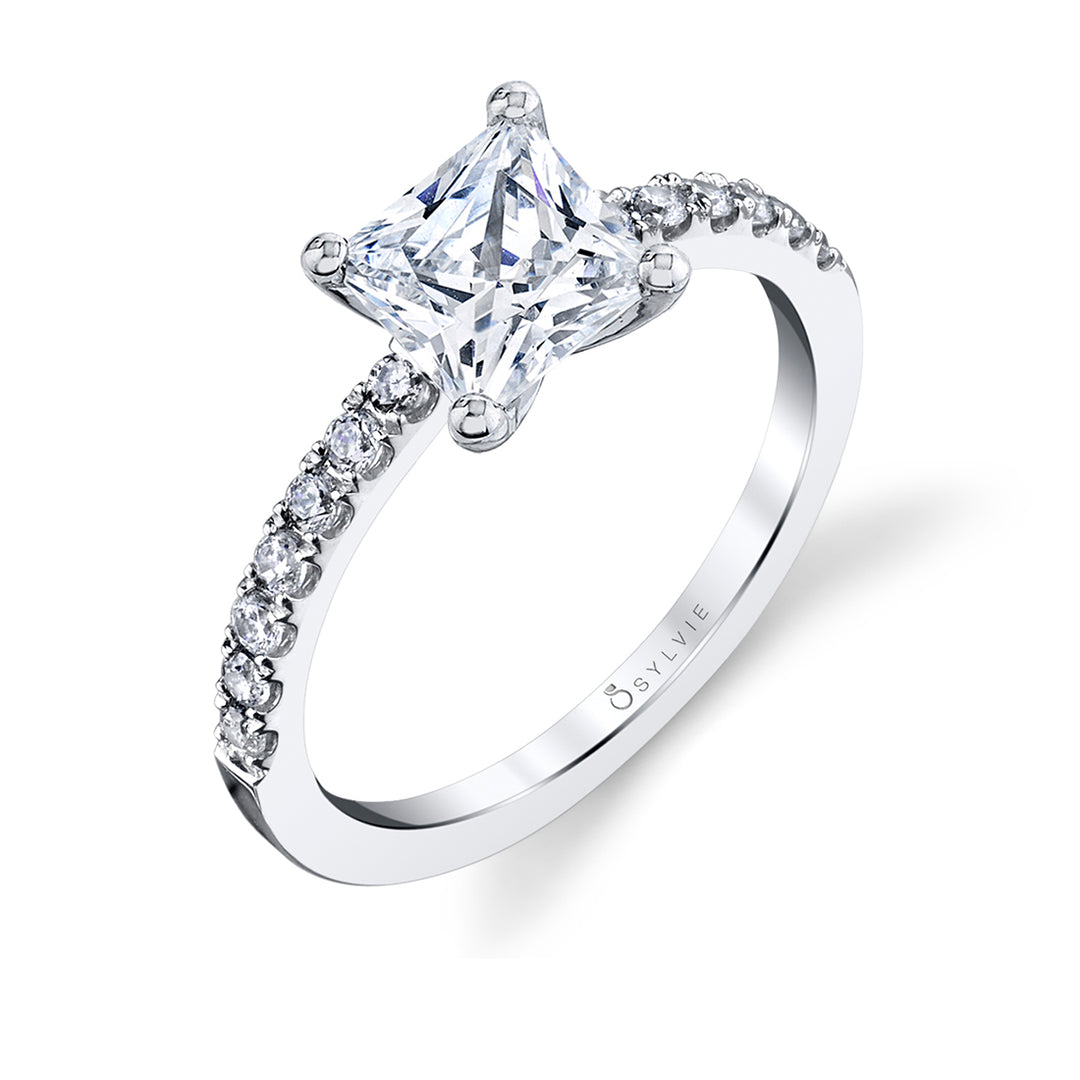 Princess Cut Classic Engagement Ring - Celeste