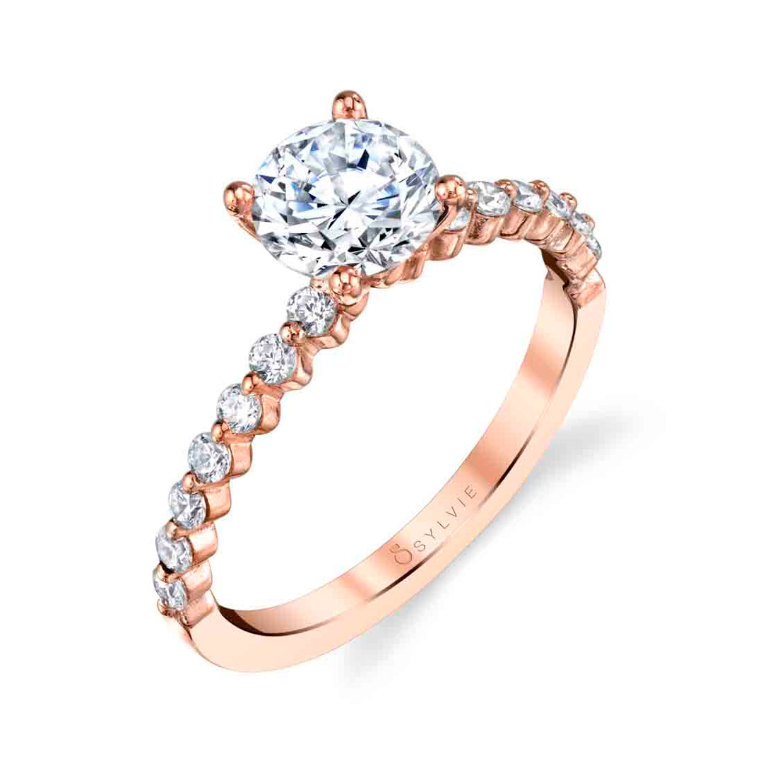 Round Cut Classic Engagement Ring - Athena