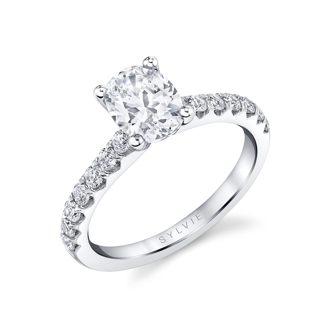 Oval Cut Classic Engagement Ring - Aimee