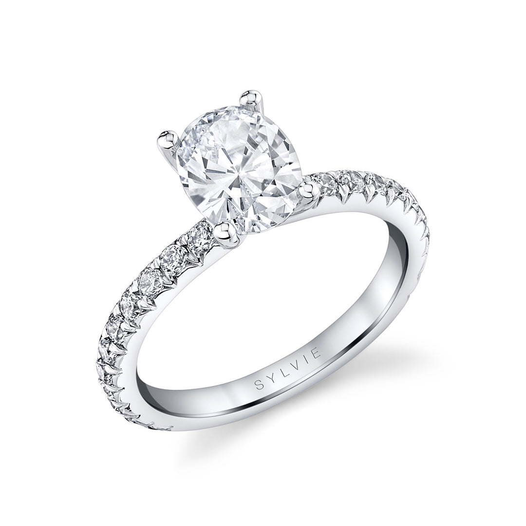 Oval Cut Classic Engagement Ring - Vanessa