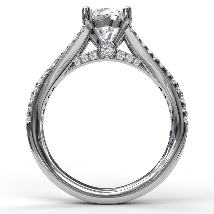 Solitaire With Pave Band