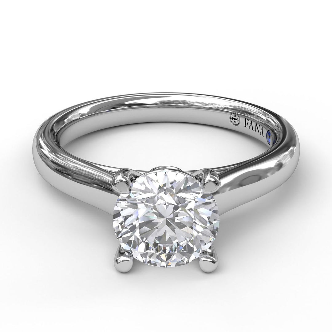 Classic Solitaire With Peek A Boo Diamond