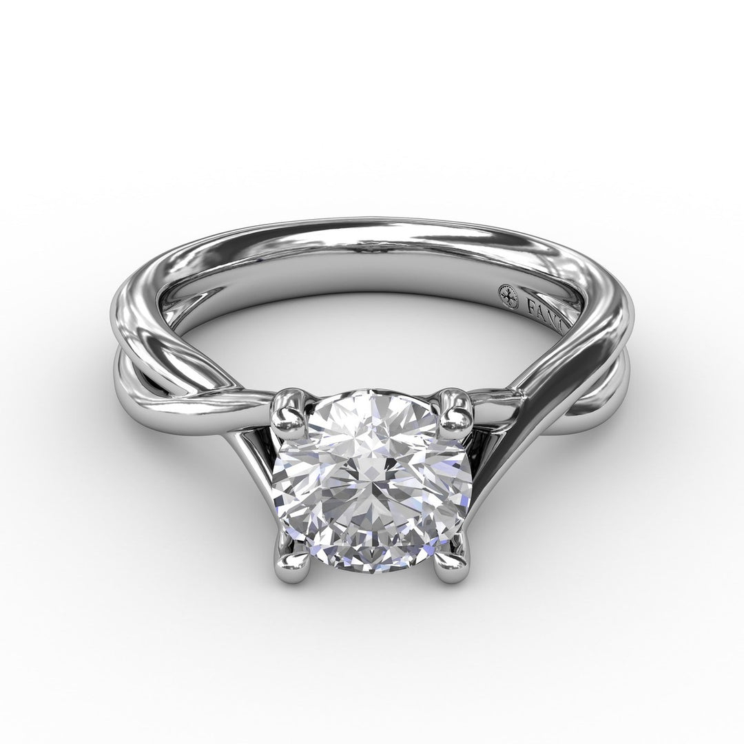 Infinity Solitaire Engagement Ring