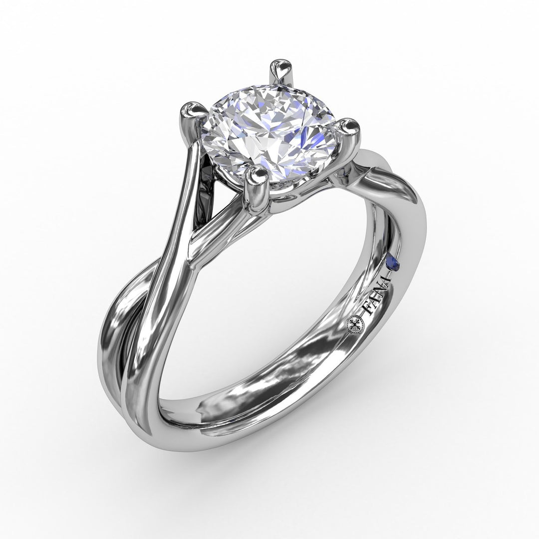 Infinity Solitaire Engagement Ring