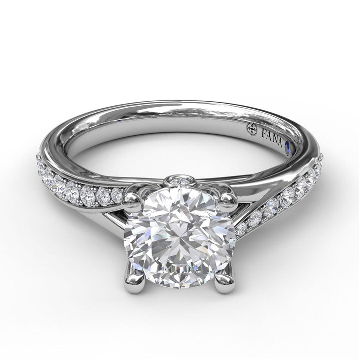 Designer Split Band Engagement Ring