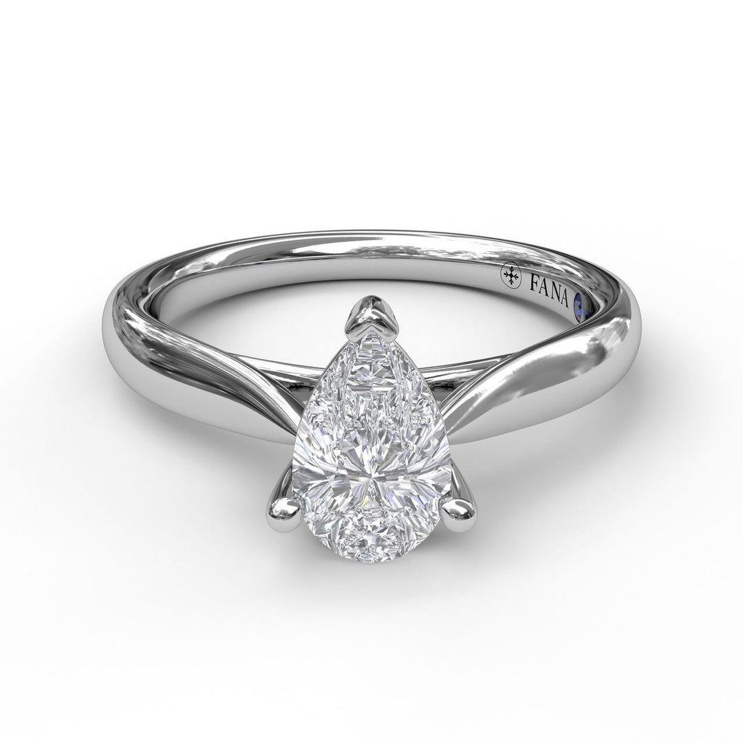 Pear Shape Solitaire Engagement Ring