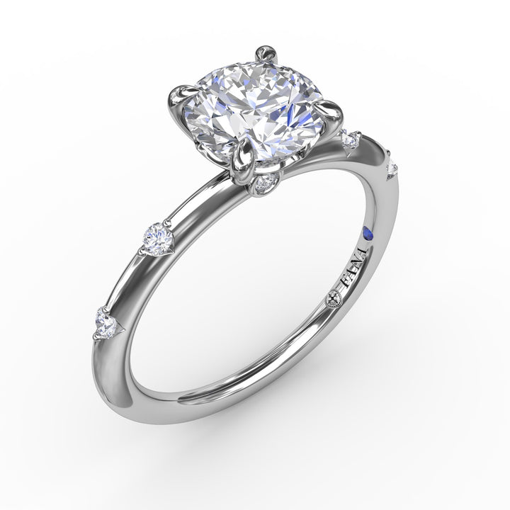 Captivating Raindrop Diamond Engagement Ring