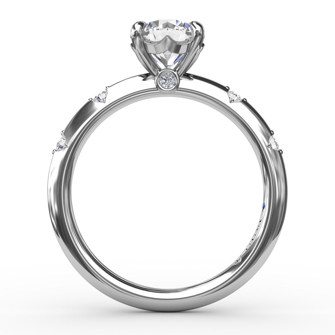 Captivating Raindrop Diamond Engagement Ring