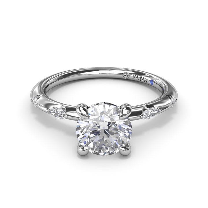 Captivating Raindrop Diamond Engagement Ring