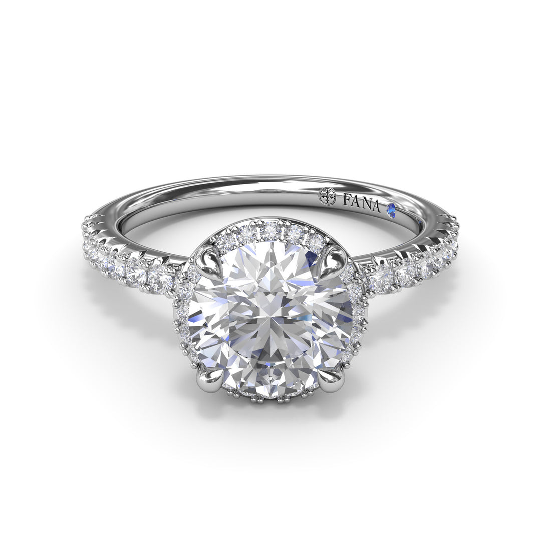 Simply Stunning Diamond Halo Engagement Ring