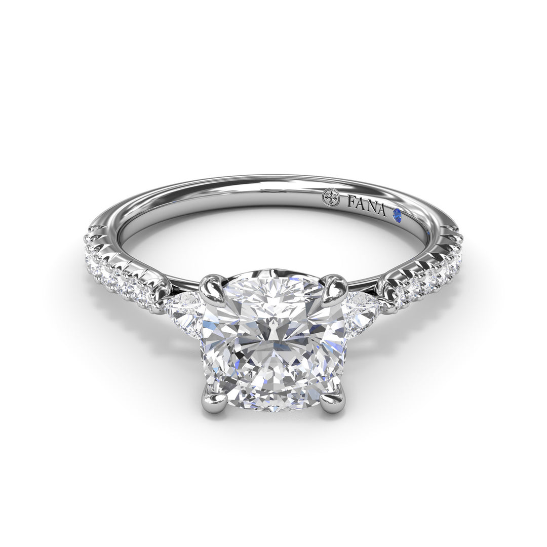 Dynamic Diamond Engagement Ring