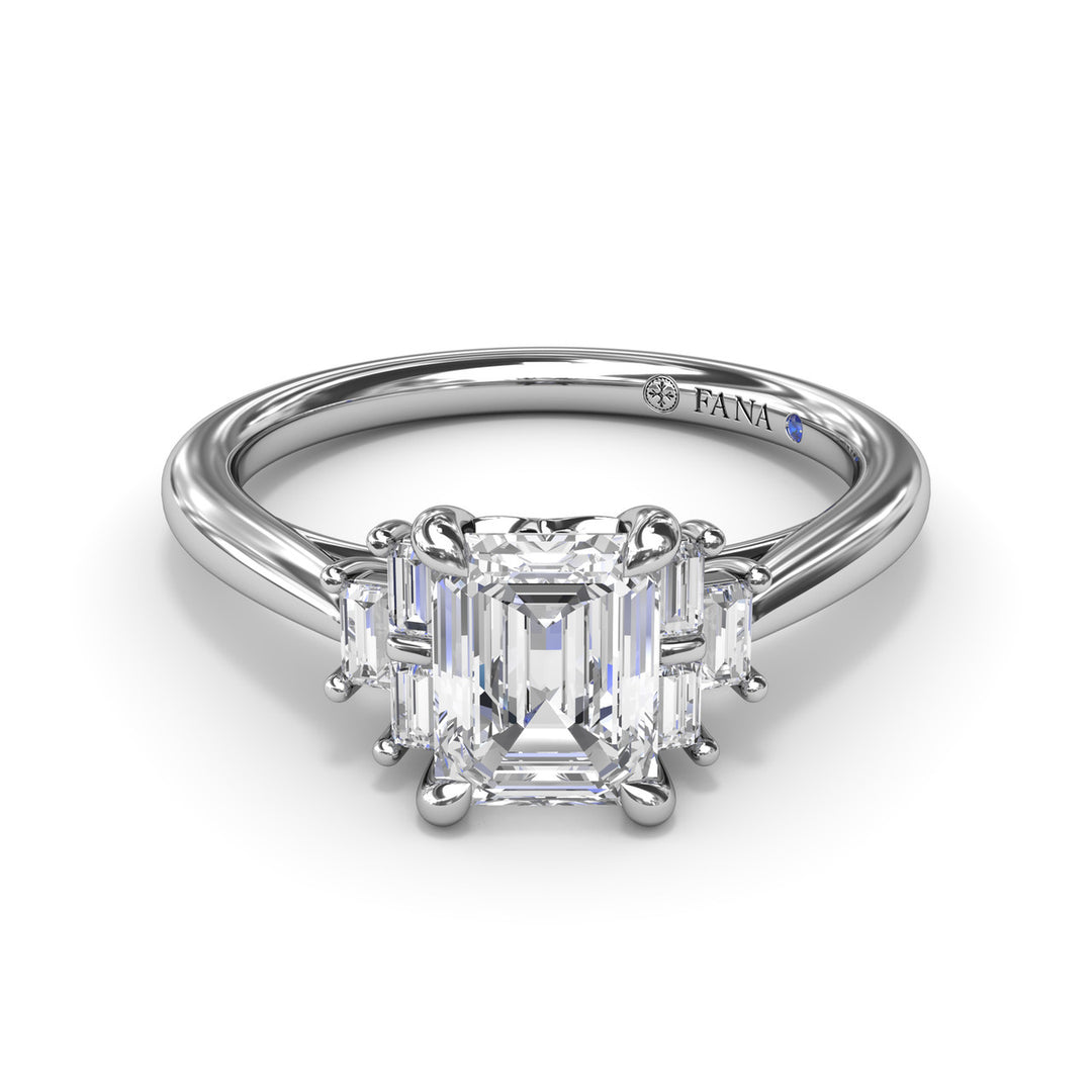 Cluster Diamond Engagement Ring