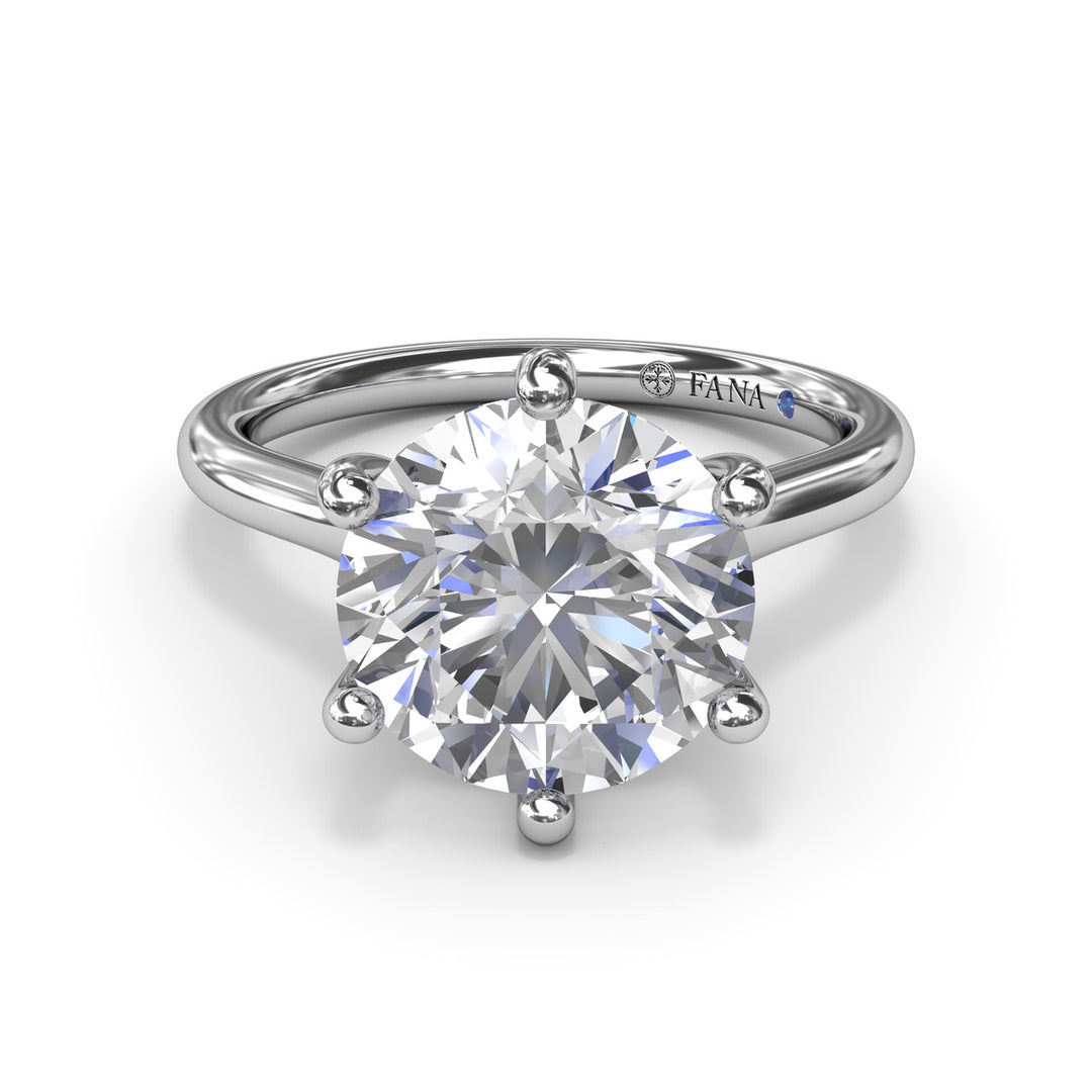 Six Prong Diamond Engagement Ring