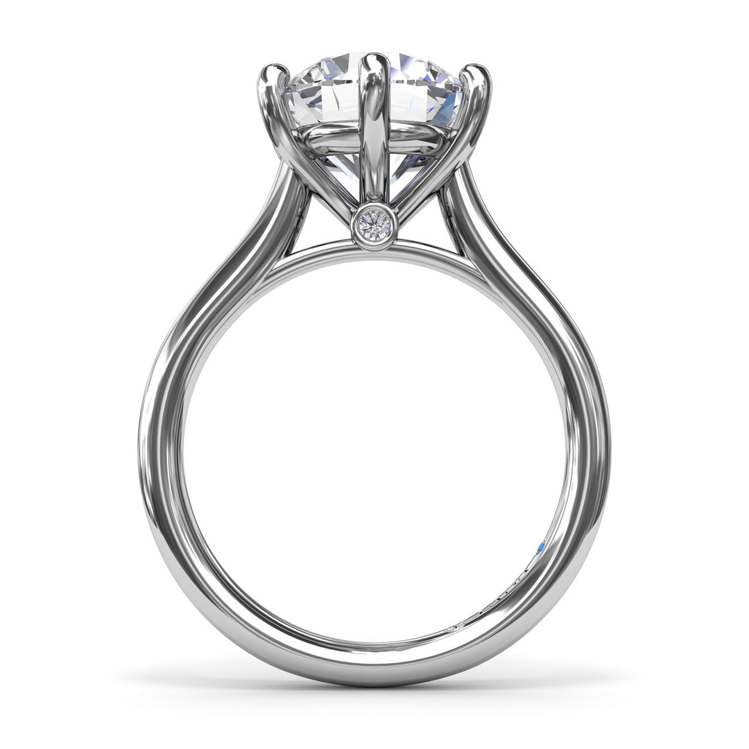 Six Prong Diamond Engagement Ring